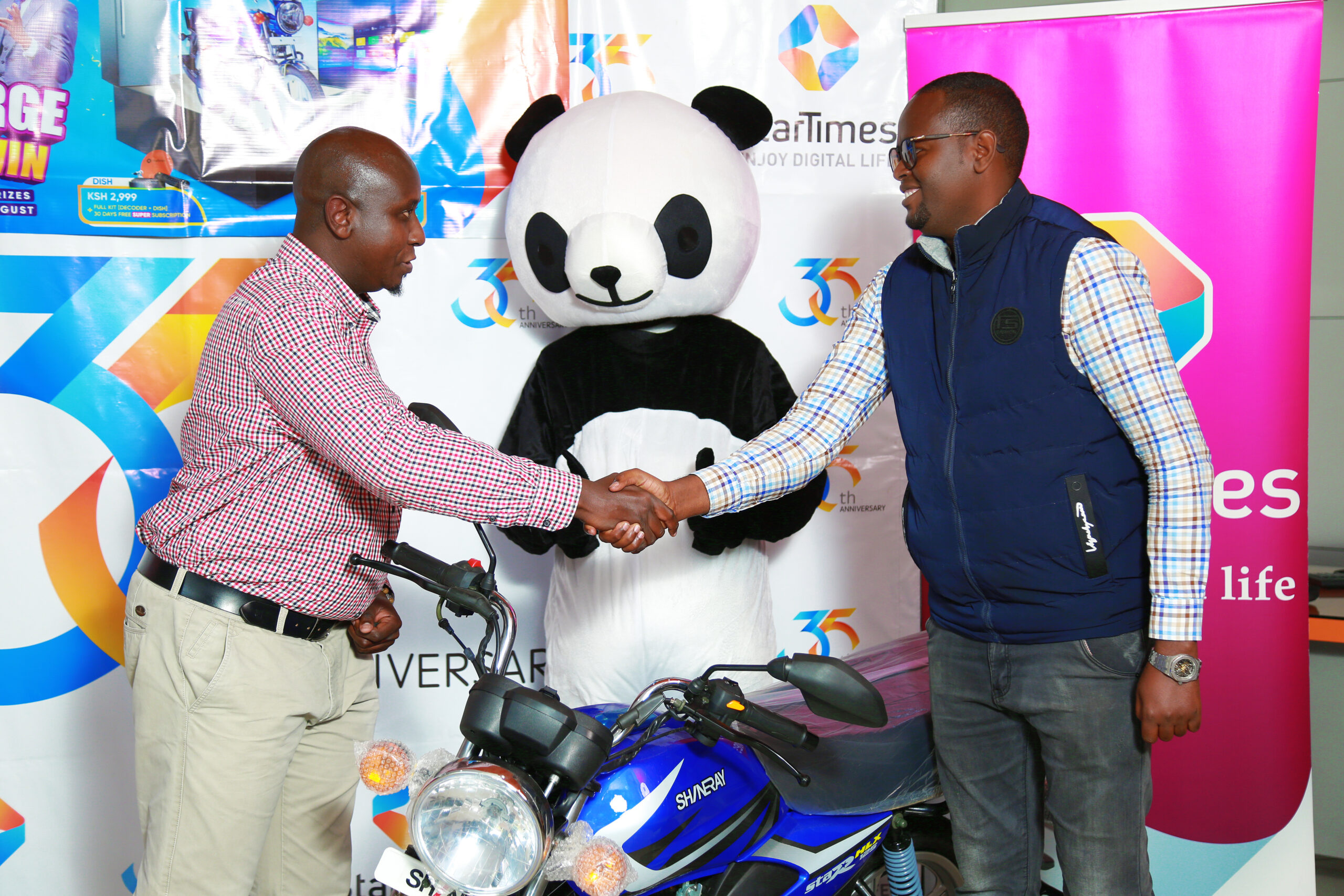 Startimes, the renowned digital television provider on Tuesday delightedly awarded two fortunate participants with fantastic prizes in their "RECHARGE BUY AND WIN" promotion.